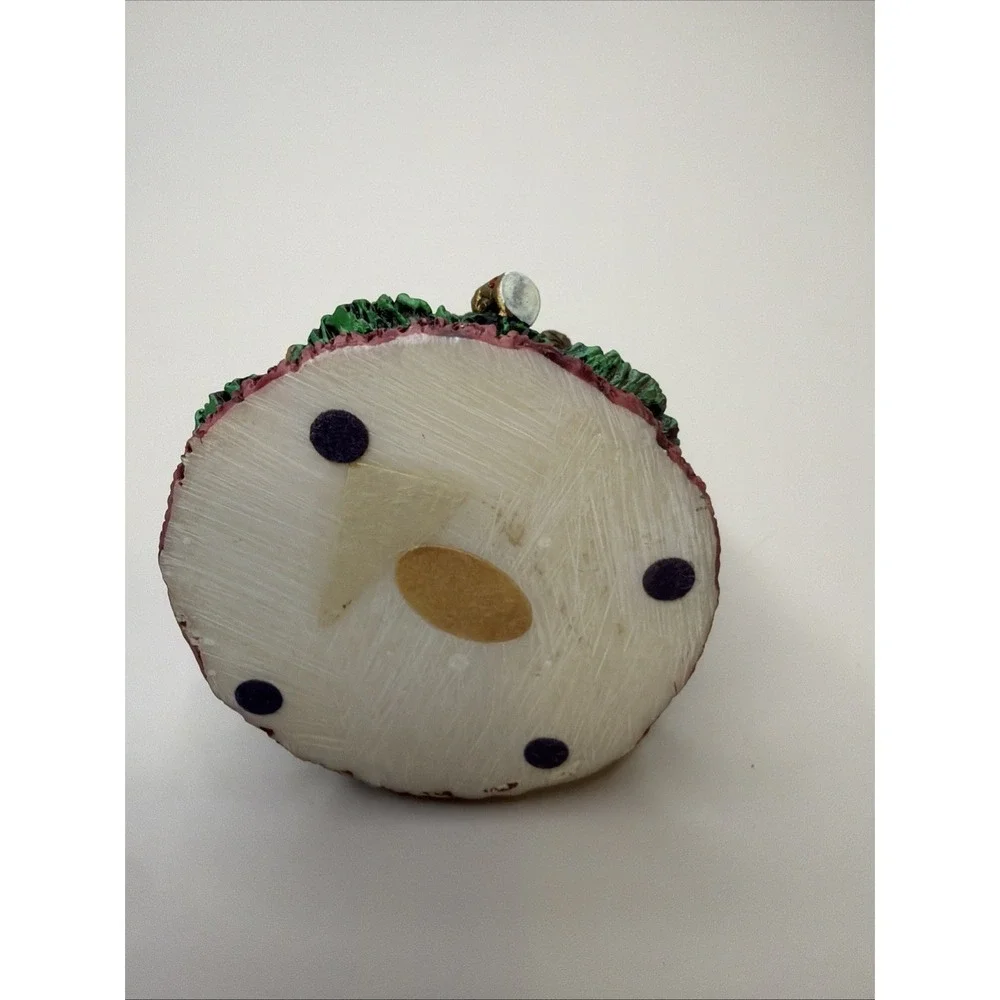 Trinket Box Christmas tree 2.8 Inches tall w/felt inside vintage